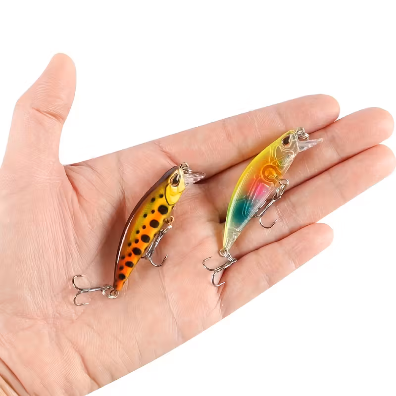 kit de 15 señuelos artificiales tipo crankbait mini minnow hundibles para y Detalles del producto 2