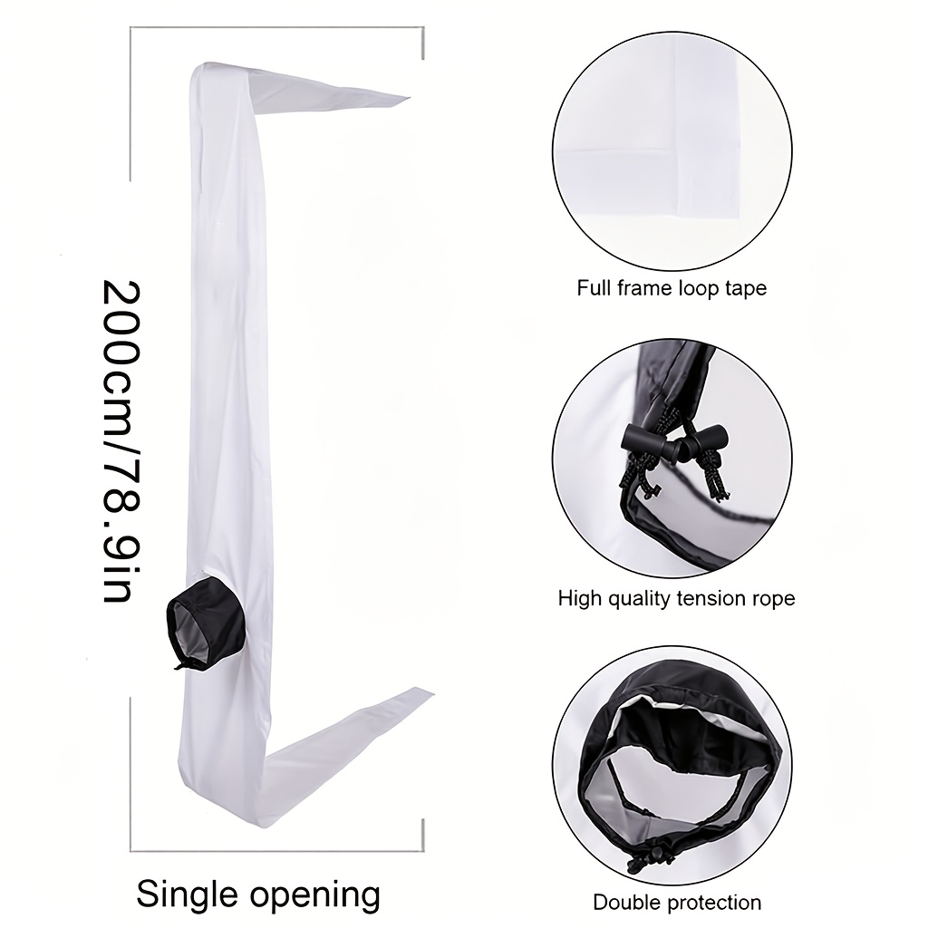 TEMU 1pc Portable Ac Window Seal & Vent Kit - No-drill Anti-mosquito Suitable For Sliding Casement Windows, Air Conditioner Unit With , Upgraded