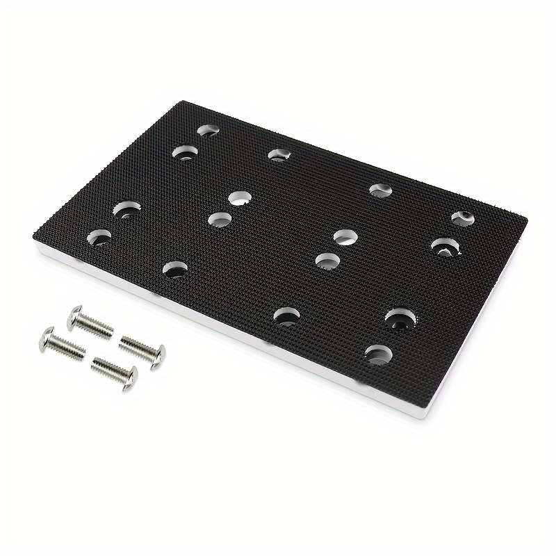 E-shop Schleifpad 130x80mm Schleifpad 12 Löcher Ersatz Quadratische Polierscheibe Rückplatte Kompatibel mit RTS 400 REQ