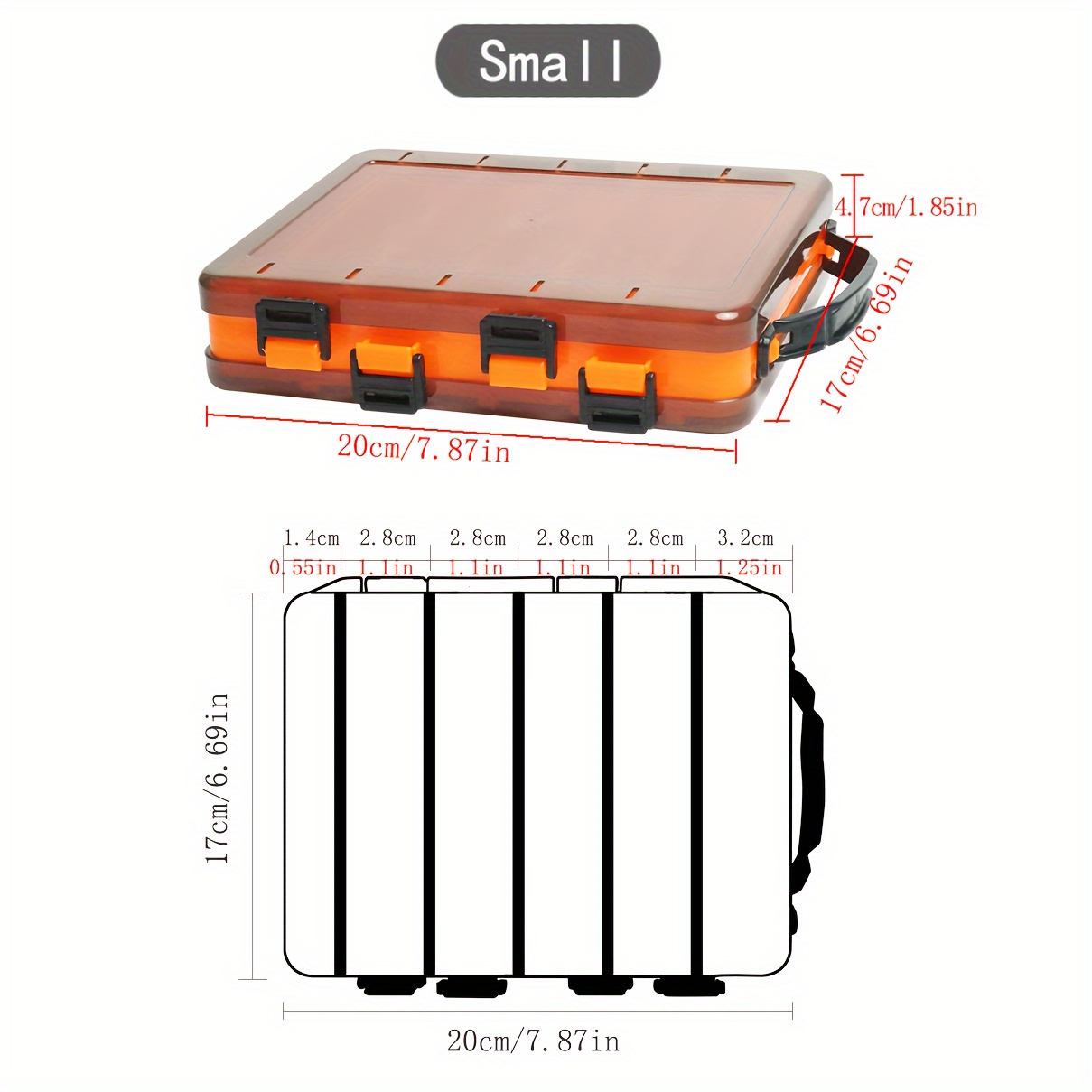 Plastic Divided Storage Box Container Portable Parts Box - Temu Canada