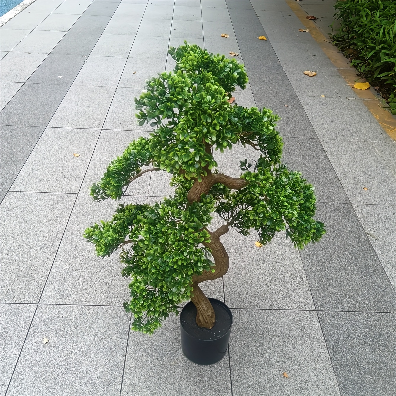 Groer knstlicher Geld-Baum *-Bonsai fr Hof, Villa, Balkon,  Einkaufszentrum Broboden-Landschaftsdekoration, simulierte grne Pflanze