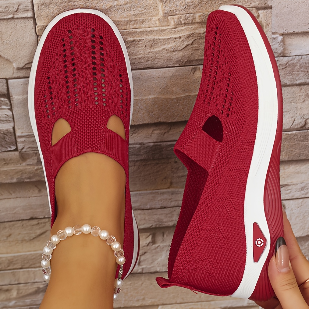 womens shoes 2025 new style breathable knitted shoes for women trendy and stylish sports shoes for cross border trade women shoes sneakers