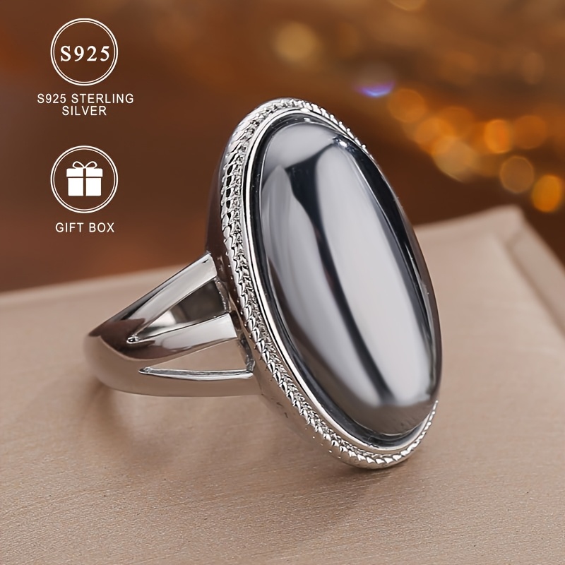 

Elegant 925 Sterling Silver Ring For Women, Large , Silver Plated, For & , Includes Gift Box