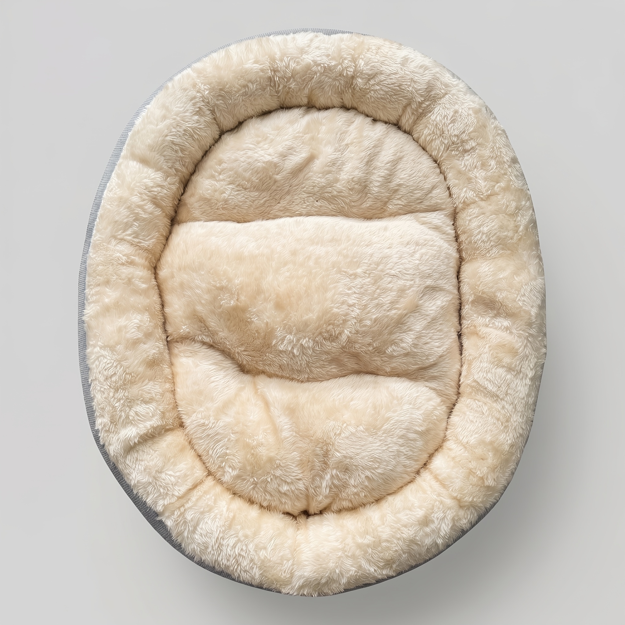 TEMU Grey Oval Pet Bed, Soft And Warm, Suitable For Large, Medium And Small Pet Beds, (55-70cm) X (45-55cm) Indoor Cat And Dog Pet Mat Oval (apricot