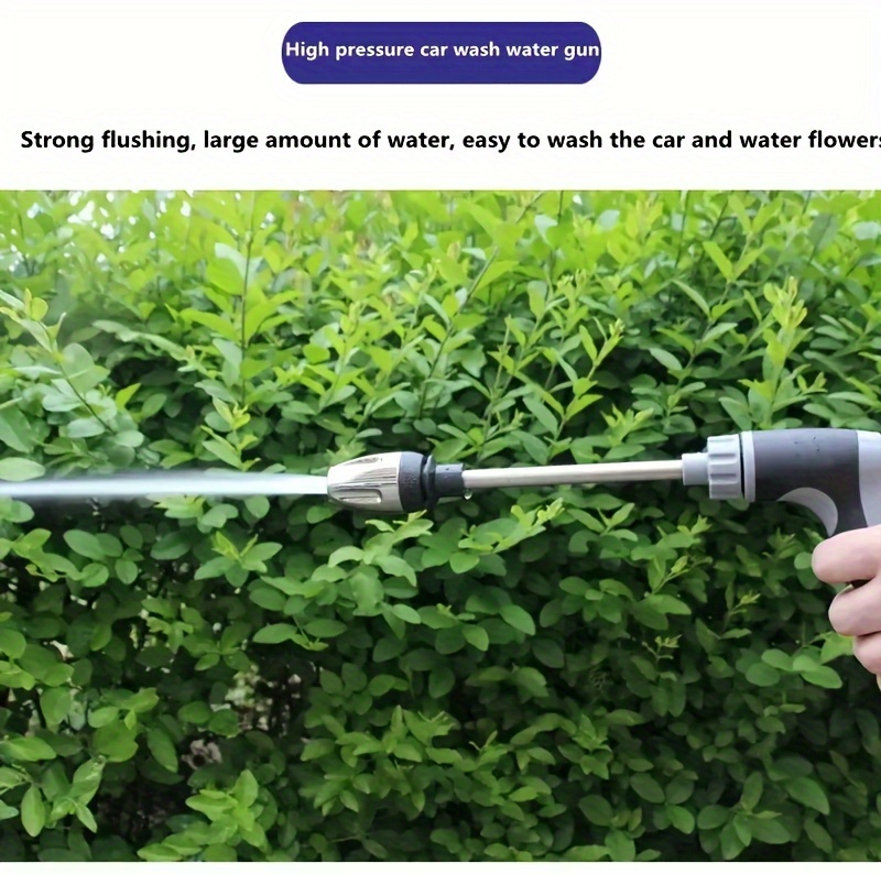 1pc high pressure foam sprayer gun with extended wand multi use garden hose nozzle for car wash watering plants and household cleaning manual operation no electricity needed details 4