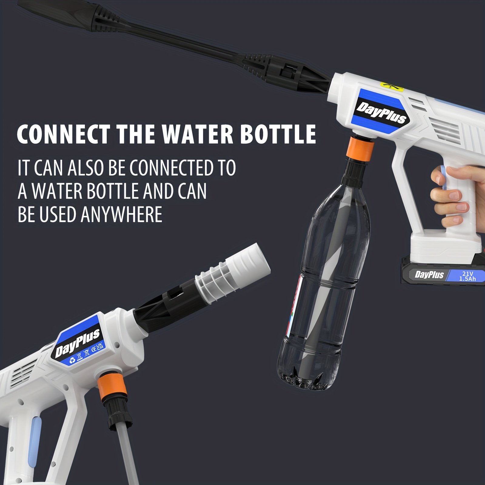 Portable Cordless High Pressure Washer Kit
