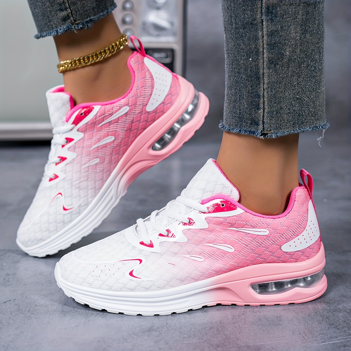 womens   lightweight womens casual sport shoes non slip breathable tennis shoes for women mesh air cushion running sneakers for women gym workout sports walking shoes for women arch support