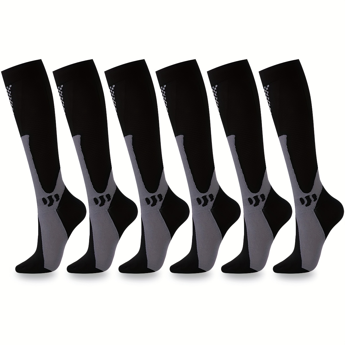 

6 Pairs Of Unisex Anti Odor & Sweat Absorption Knee-high Socks, Comfy & Breathable Socks For Daily Wearing And Outdoor Activities