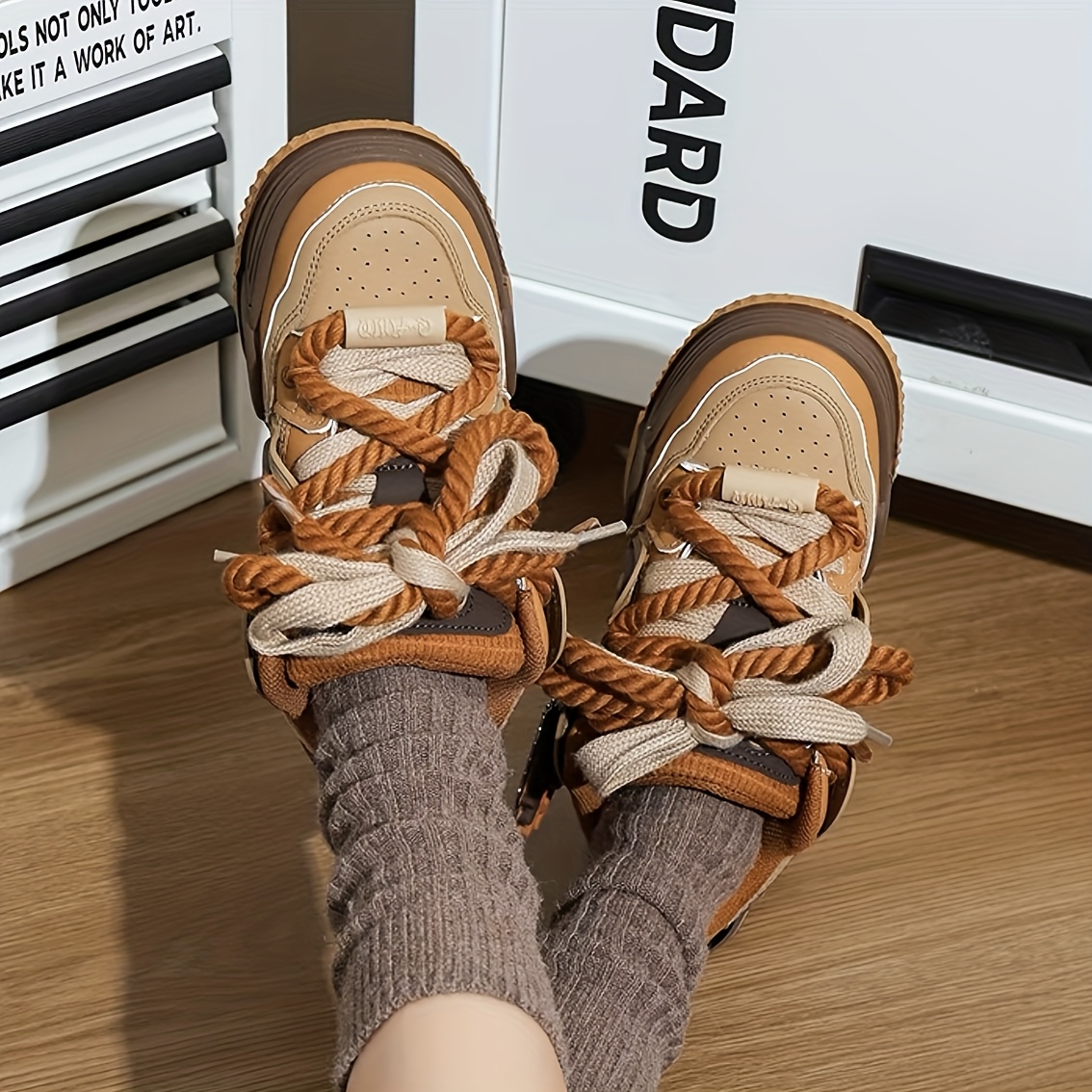 home relaxation retro skate shoes trendy low top lace up