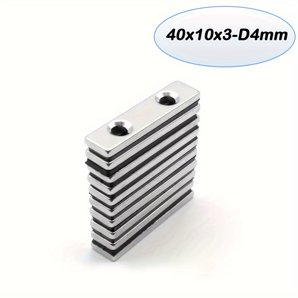 

10pcs Extra-large Super Strong Neodymium Ring Magnets With Countersunk Holes For Pliers - High-quality, , And Reliable Magnetic Holding Power - 40x10x3-4mm