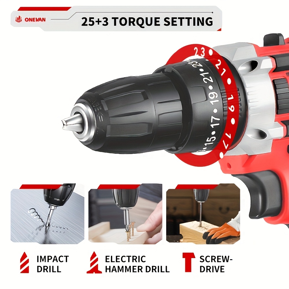 Elektrische Boormachine, 10mm Accuboormachine Draadloze Schroevendraaier Set