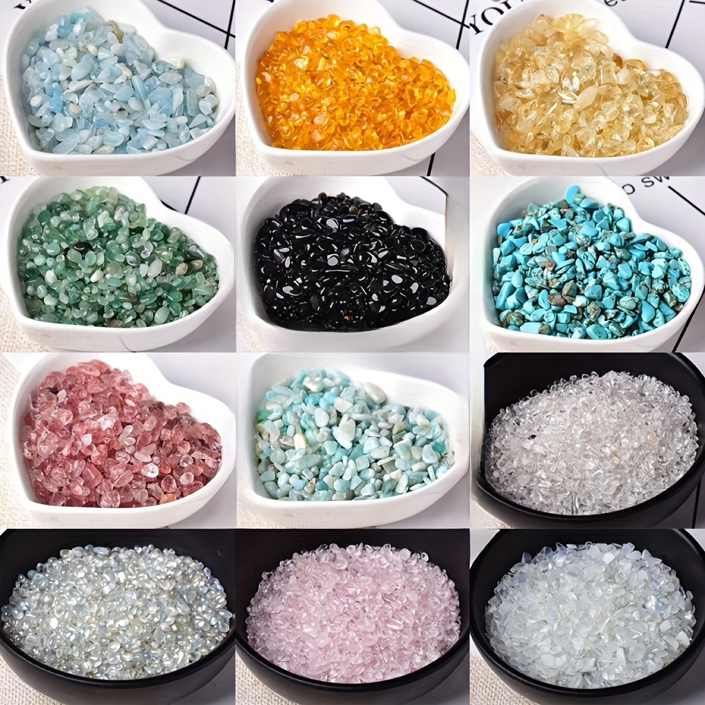 

10pcs Fine Crushed Stone Small Particles 2-5mm Demagnetized Crushed Stone Manicure Stone Fish Tank Flower Pot Decorative Stone