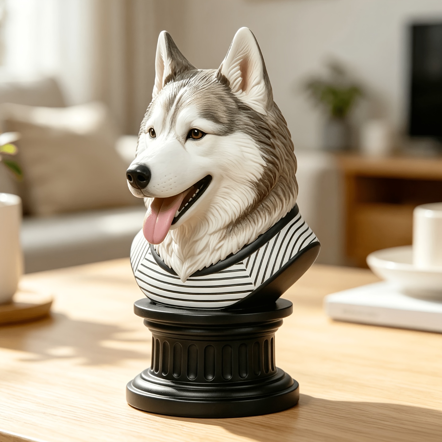 Custom Hollow Pet Bust Figure from Photo, Unique Ornament