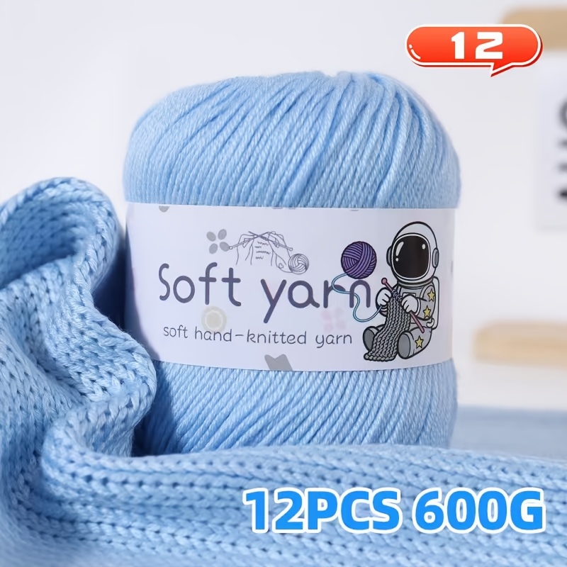 E-shop Luxuriöses 12er-Pack Hochwertiges, weiches, farbenfrohes Gradient-Handstrickgarn, hautfreundlich, weich und nicht . , nicht pellend, flauschig