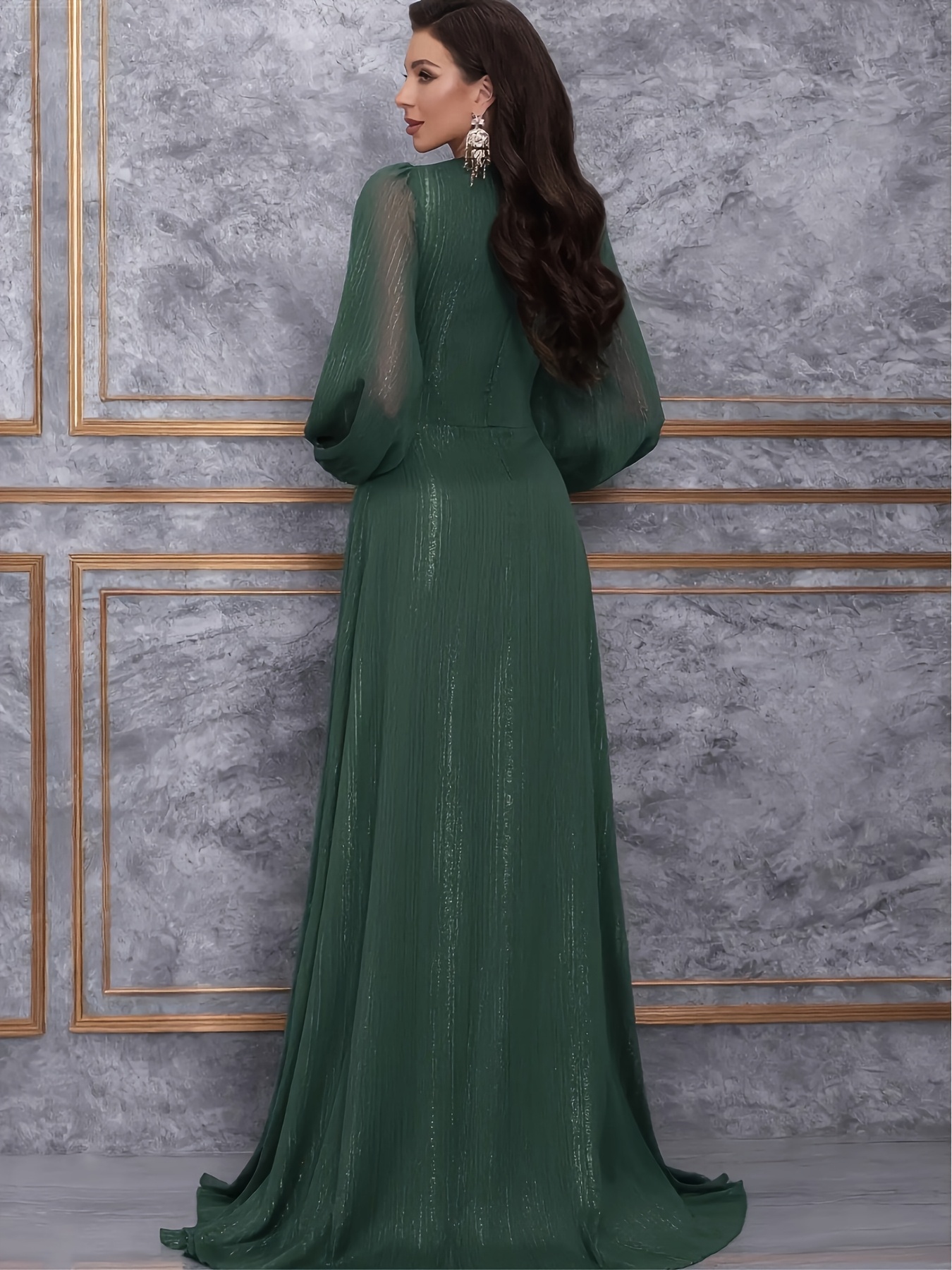 slim fit dress slacks Sexy Mermaid Glitter Prom Dress Long Evening Gowns Dark Green Women Fo –  Simplepromdress