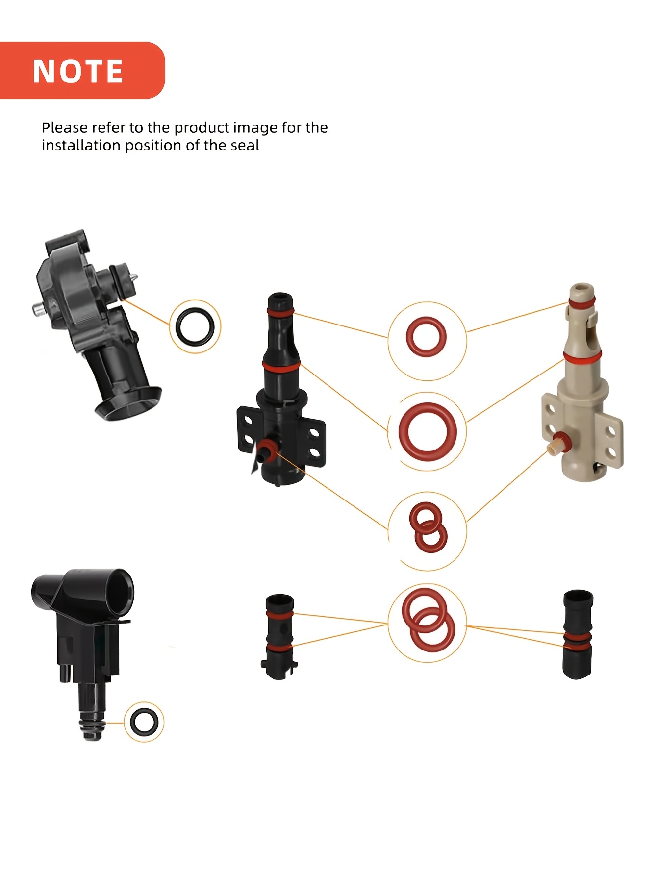 silicone seal o rings compatible with philips           coffee machines sealing rings brewing group for support valve steam valve outlet valve coffee machine spare parts details 6