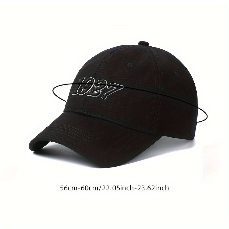 1927 embroidery cotton baseball cap   alphabet patterned   cotton lightweight outdoor sun protection hat 2