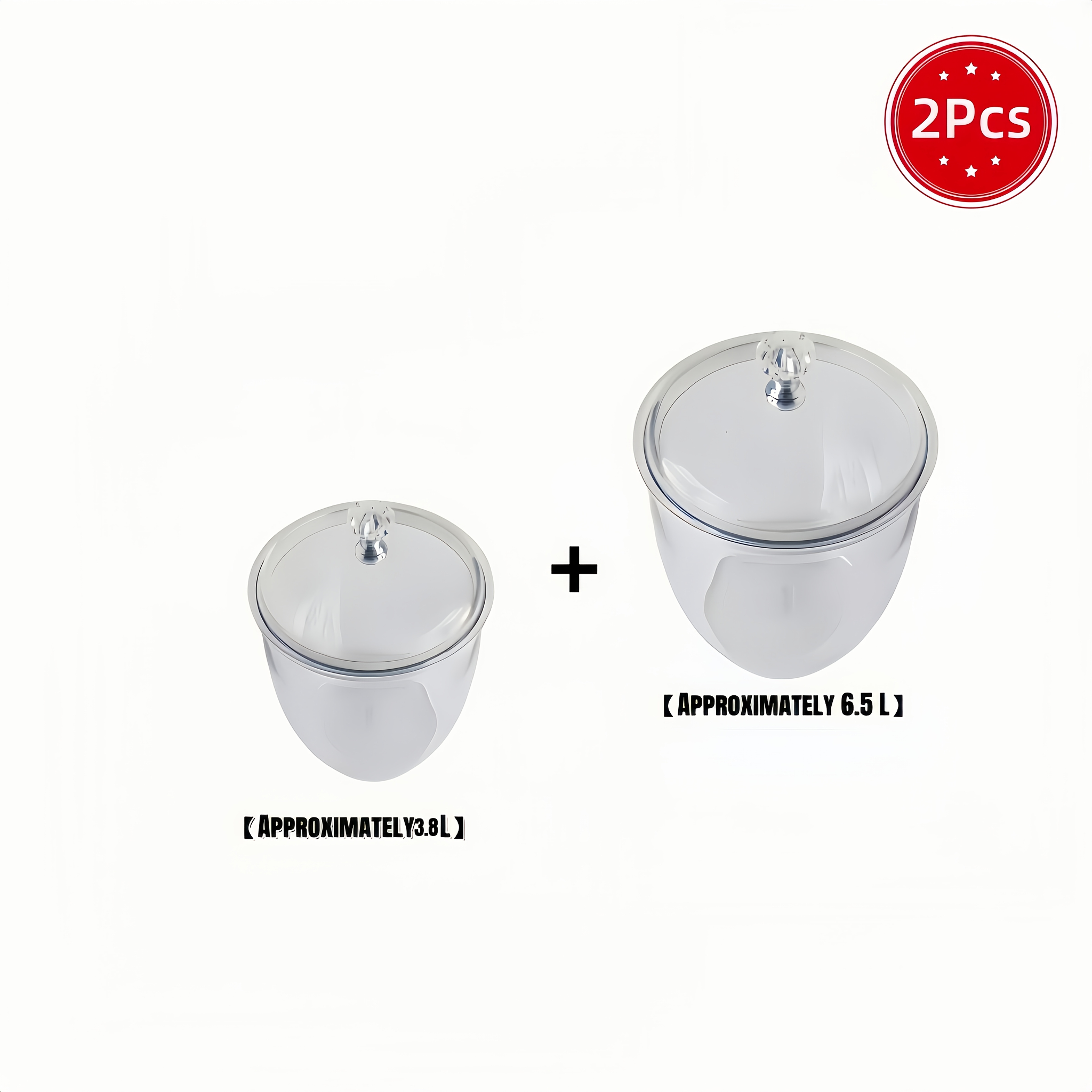 2pcs Food Storage Jars, Rice Storage Containers, Flour Containers, Grain Dispensers, Dog Food Storage For Kitchen Grains, Or Pet Food Sealed Moisture Resistant Organizer!