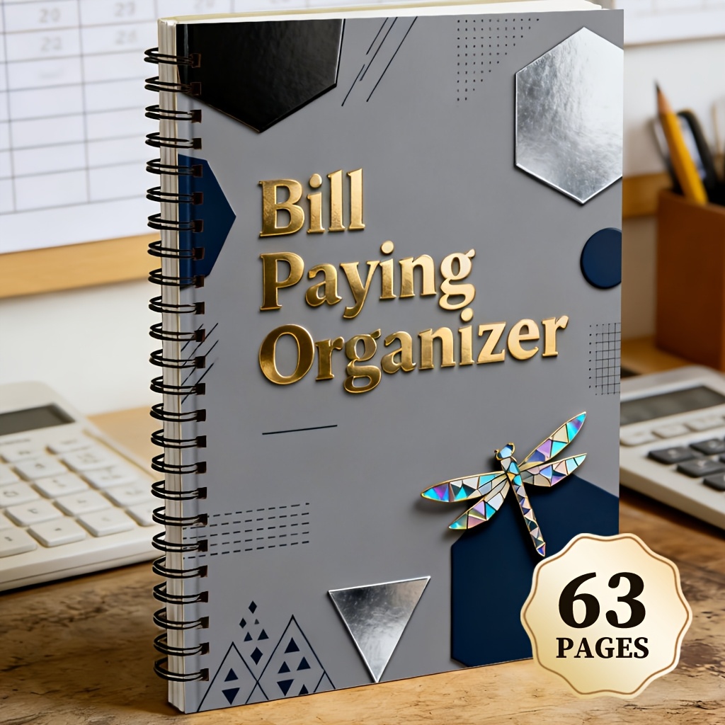 TEMU Carnet de comptes de 63 pages, factures familiales, registres des dépenses, gestion financière, suivi des revenus et des dépenses, convient , et