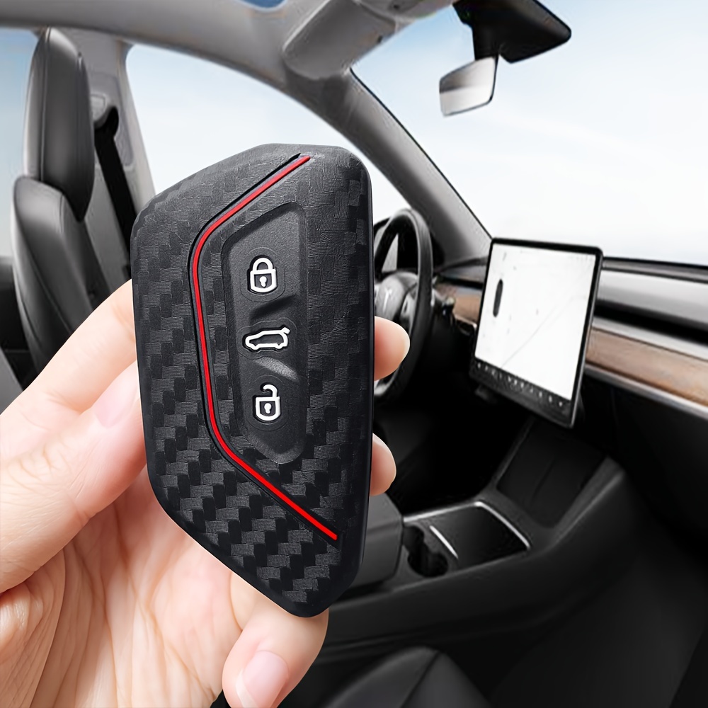 Silicone Case For Remote Key Compatible With For Octavia, A8, Mk8, Mk4 (2020-2021), Fr, Mk4, For , And For Vw Golf 8, Id-4