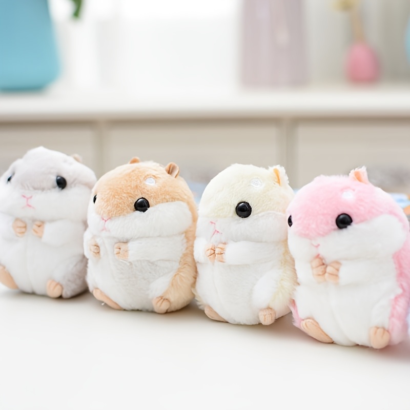 

1pc Adorable Hamster Plush Toy, Soft Material, Interactive Play For Small Dogs, Battery-free, Ideal For Puppy Breeds - Small Breed Recommended