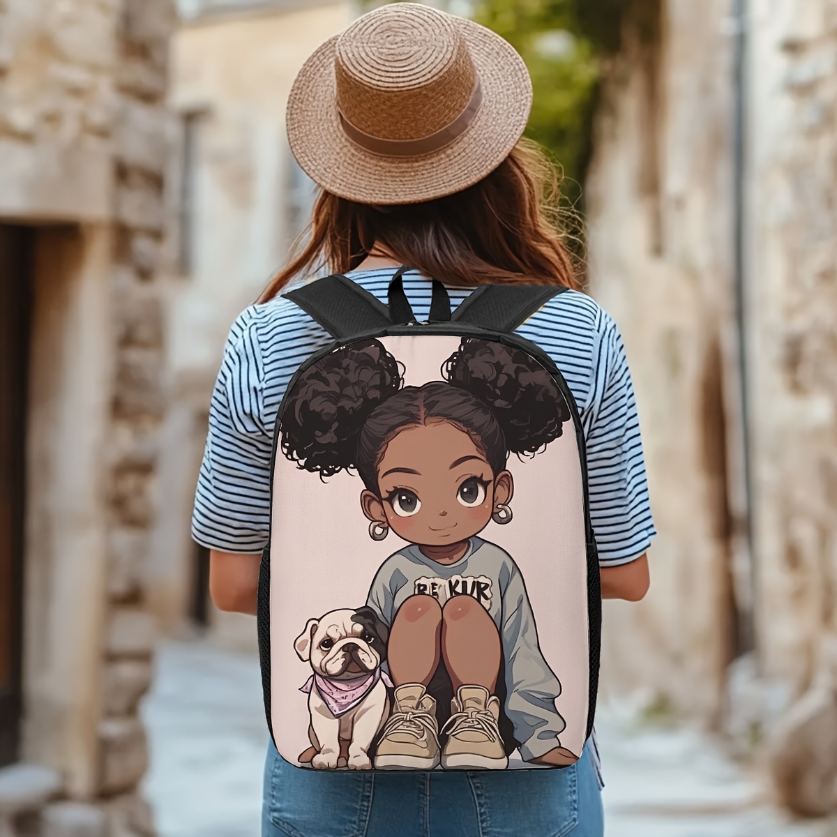 cute women dog backpack lightweight adjustable black Temu Australia