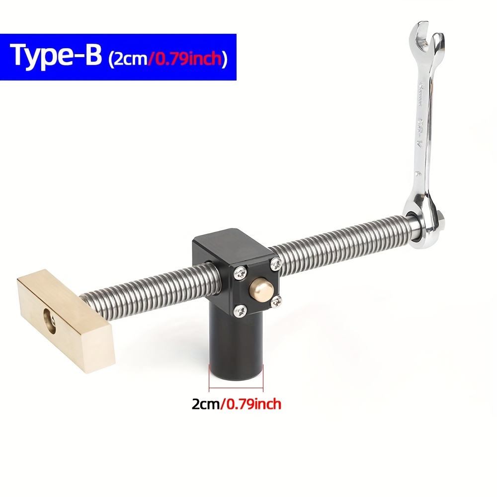 TEMU 木工用 高速ベンチドッグブレーキト 作業台 固定クリップクランプ 治具 バイス 19/20mm 天板穴用 大工道具