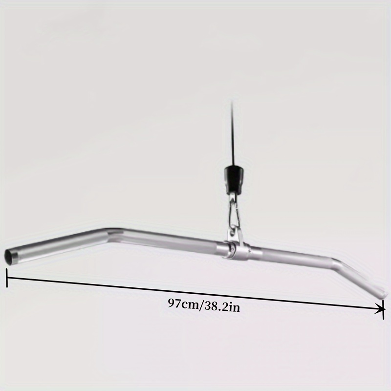 1pc Aluminum Alloy High-Quality Pull Down Handle, Fitness Equipment Accessory for Back Muscle Training, Lat Artillery Rowing Chest Push Handle, Durable Gym Equipment for Strength and Endurance Exercises