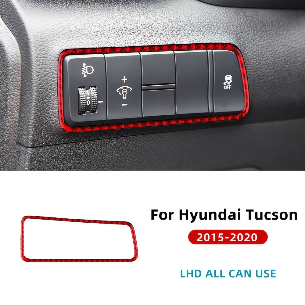 Image of Headlight Adjustment Frame For 2015 2016 2017 2018 2019 2020 For Tucson Black/ Fiber (left Hand Drive)