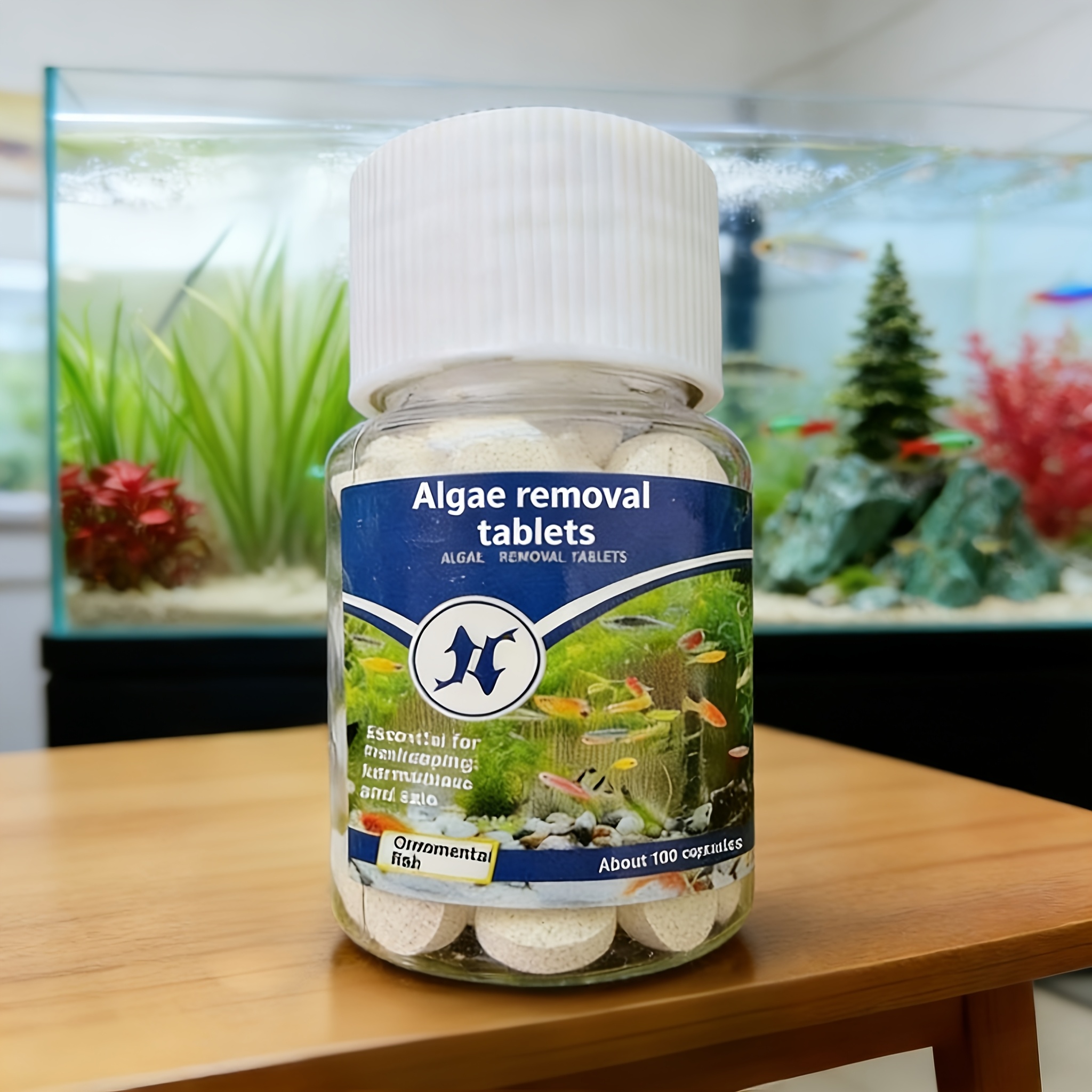 2 Bottles of Aquarium, Small Pond, and Fish Tank Water Filtration Granules | Effectively Filters Green Water, Compact Bottle for Easy Portability, Purifies Water Without Harming Fish, Bottled Aquarium Filtration Granules, Suitable for Aquaculture