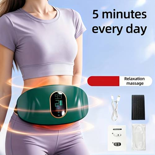 nij automatic abdominal massager suitable for waist abdomen back neck legs usb portable multi speed battery massager for home office use holiday gift for men