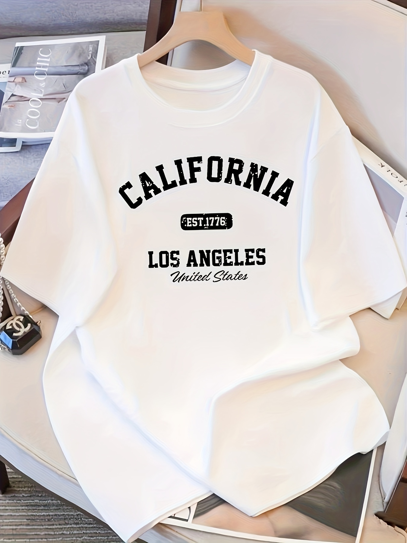 T-shirt Homme Brookhaven « Los Angeles » - Multicolore, Taille S - 100% Polyester - Occasion Très Bon état