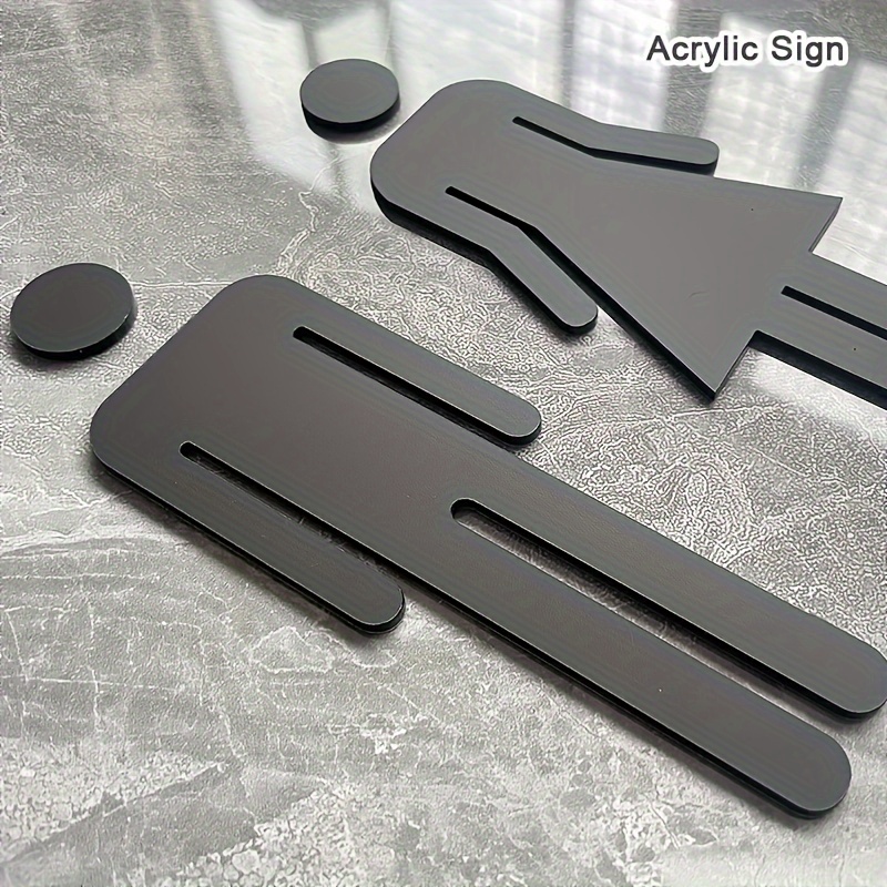 

Bathroom Signs - -adhesive, , To Install, Unisex Restroom Signage For Men And Women