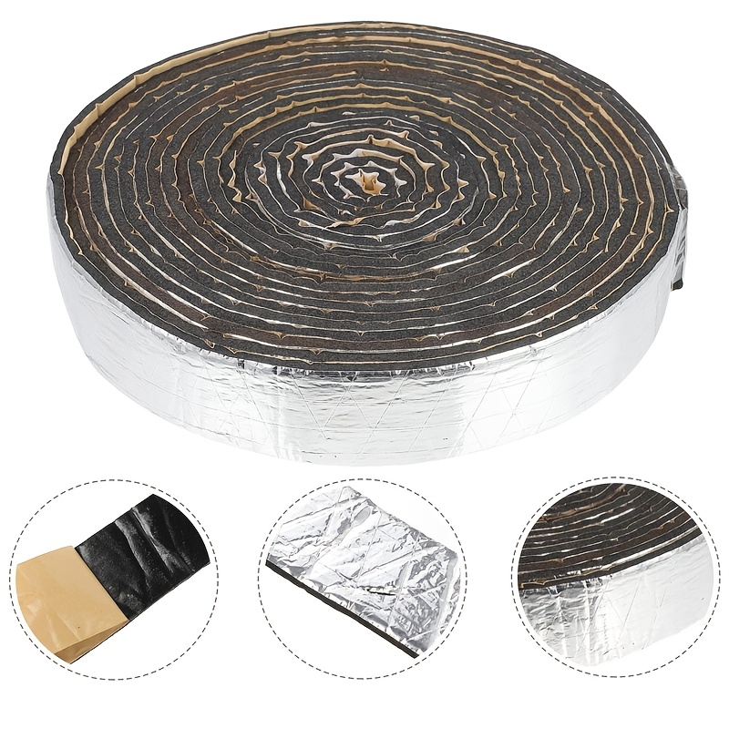 Self-* Pipe Insulation Wrap, 2in/4* Aluminum Foil Lined Heat  Loss Tape, Outdoor Water Pipe Thermal Insulation, Long Wi