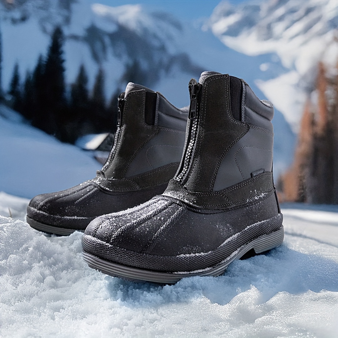 Cold Weather Waterproof Winter Boots Mens Wondamo Men's Snow Boots