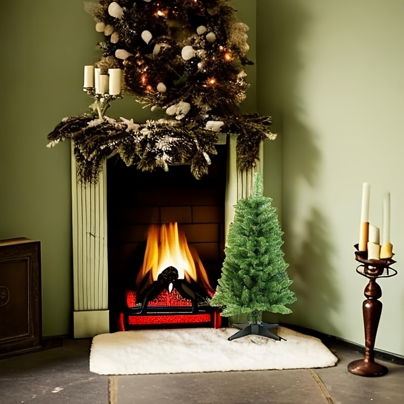 

Lifelike Artificial Christmas Tree - Choose From 18", 24", Or 35" Sizes, Ideal For Holiday Decor