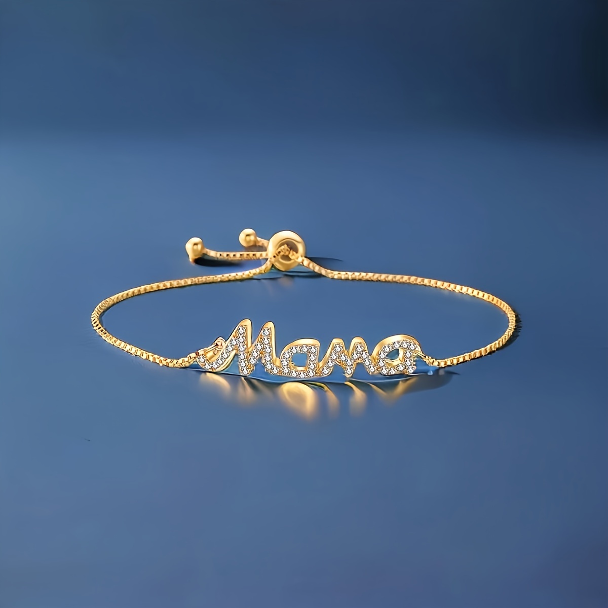 

A Stylish And Simple Mama Alphabet Bracelet, Adjustable For Ladies, A Perfect And Elegant Gift