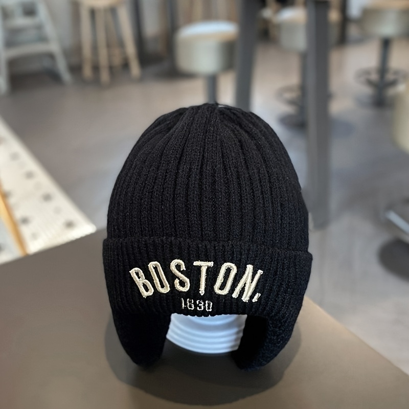 Children's Ear Protection Knitted Hat, Autumn/winter Warm Windproof Pullover Hat For Boys And Girls, Versatile Baby Knitted Cap