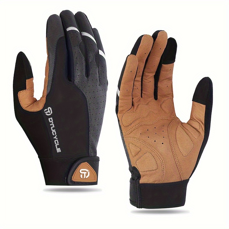 E-shop DTUCYCLE Touchscreen-Fahrradhandschuhe mit Smartphone-Kompatibilität, Vollfinger & atmungsaktiver Handgelenkverschluss (Gurt) – Winter-, Ski-,