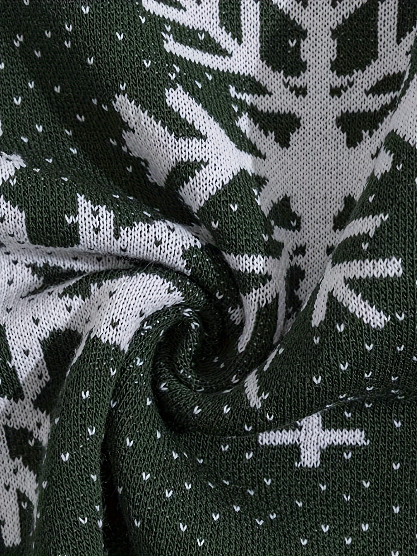 mens christmas snowflake geometric pattern sweater dark Temu