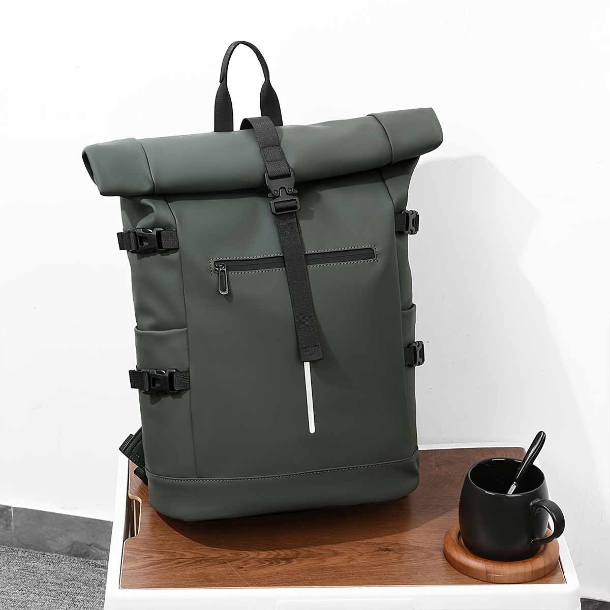 New Men's Diagonal Cross Bag, Men's Outdoor Leisure Shoulder Bag, Men's Commuting Multifunctional Square Charter Bag, Mailman Bag