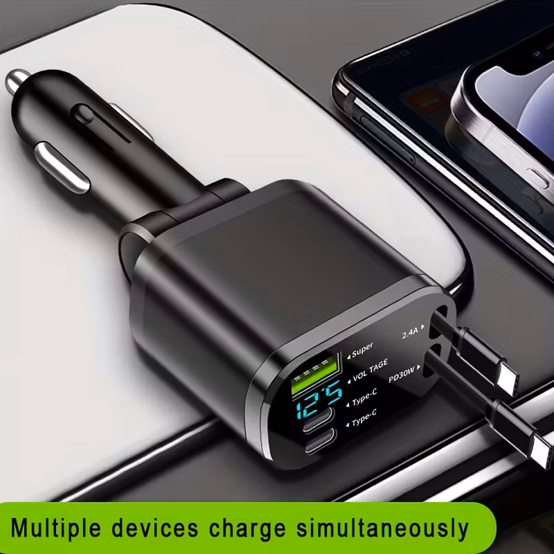 super rychlá nabíječka 5v1 s výsuvným , kompatibilní s notebooky, xiaomi, galaxy s23/22 a dalšími zařízeními Podrobnosti o produktu 3