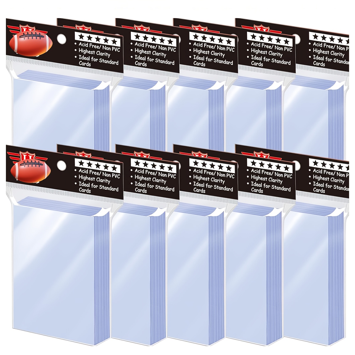 100 500 1000 3200pcs card sleeves for trading cards soft penny card sleeves card protectors plastic card holders fit for mtg baseball card sports cards game card standard cards