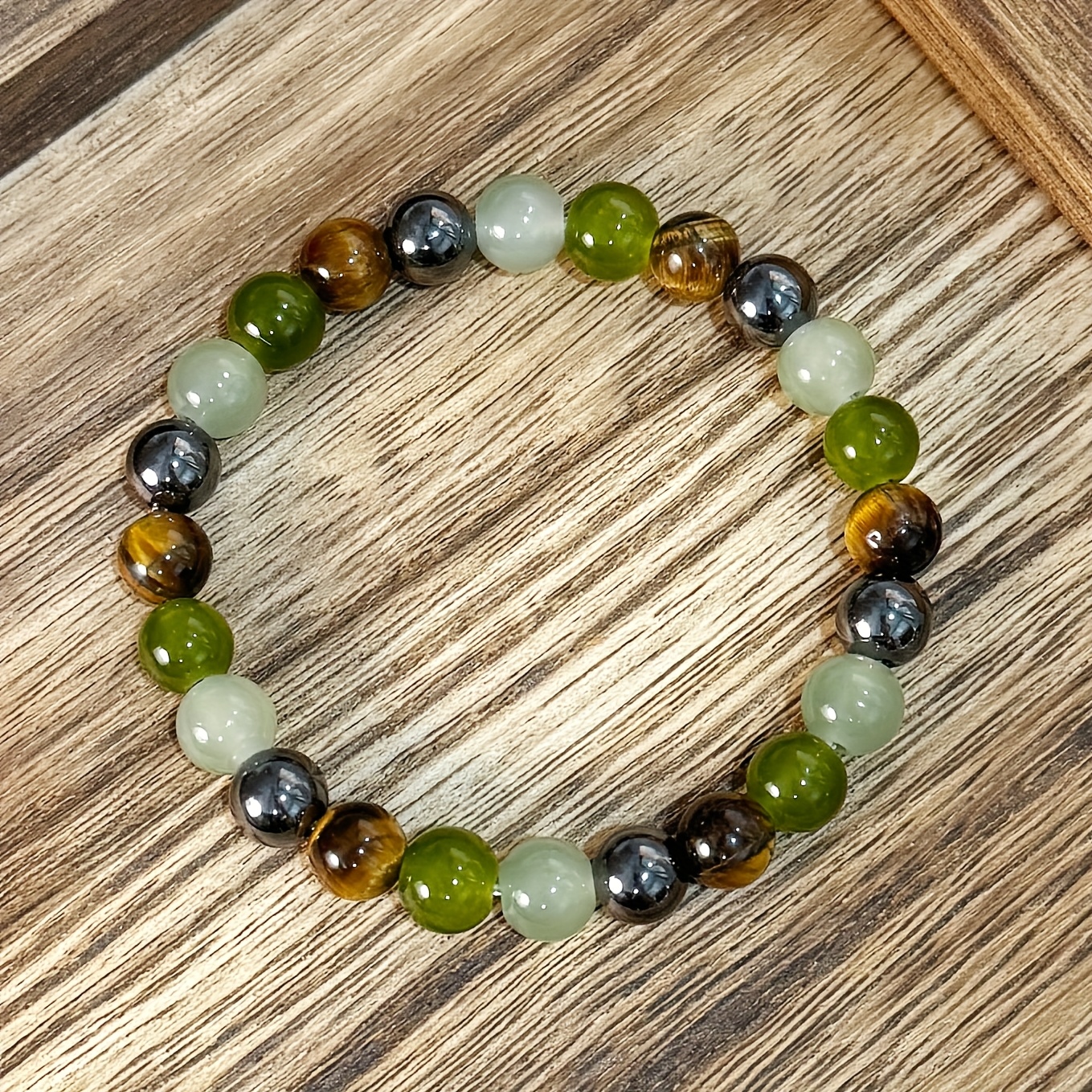 Boho Vintage Bracelet with August Birthstone & Accents