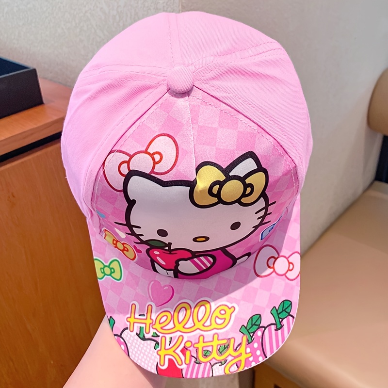Image of 1pc Kids Hat Spring Autumn Thin Baseball Cap Girls Baby Breathable Casual Duckbill Cap Summer Girls Sun Hat Suitable For Daily Outing Wear Suitable For Girls Aged 3-8