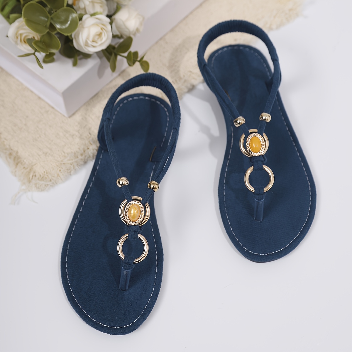 TEMU Nuove infradito estive da donna , con design a cinturino per le e cinturino posteriore con struttura sul vestibilit� da indossare/togliere. Il