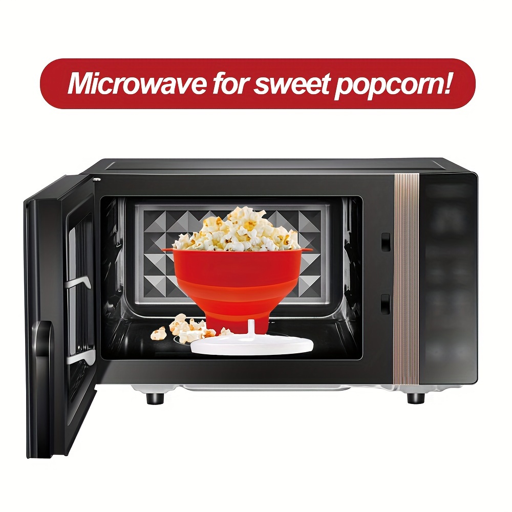 small size popcorn bucket 1 piece bpa free microwave popcorn maker foldable bowl suitable for one person kitchen dining details 5