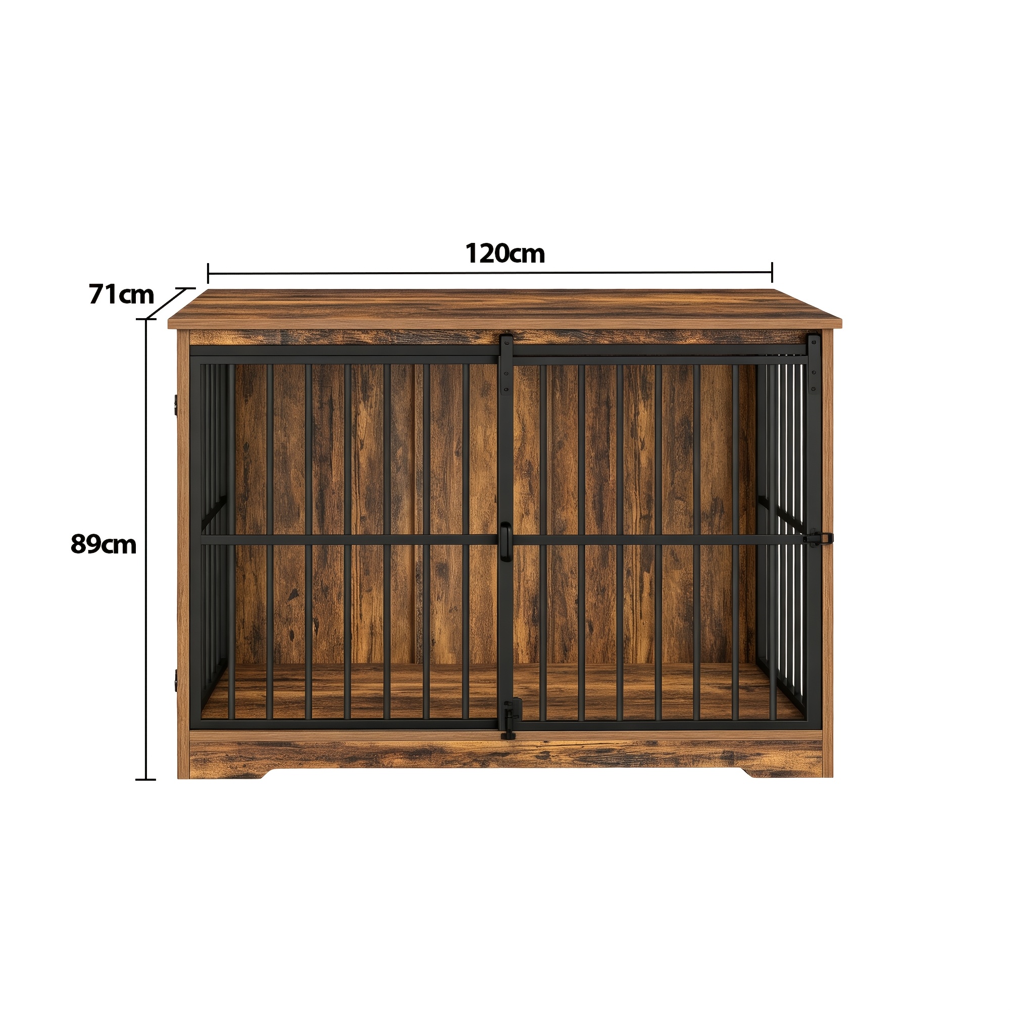 Heavy-duty Furniture Dog Cage, 120cm Xxl Size, Designed For Large Dogs.