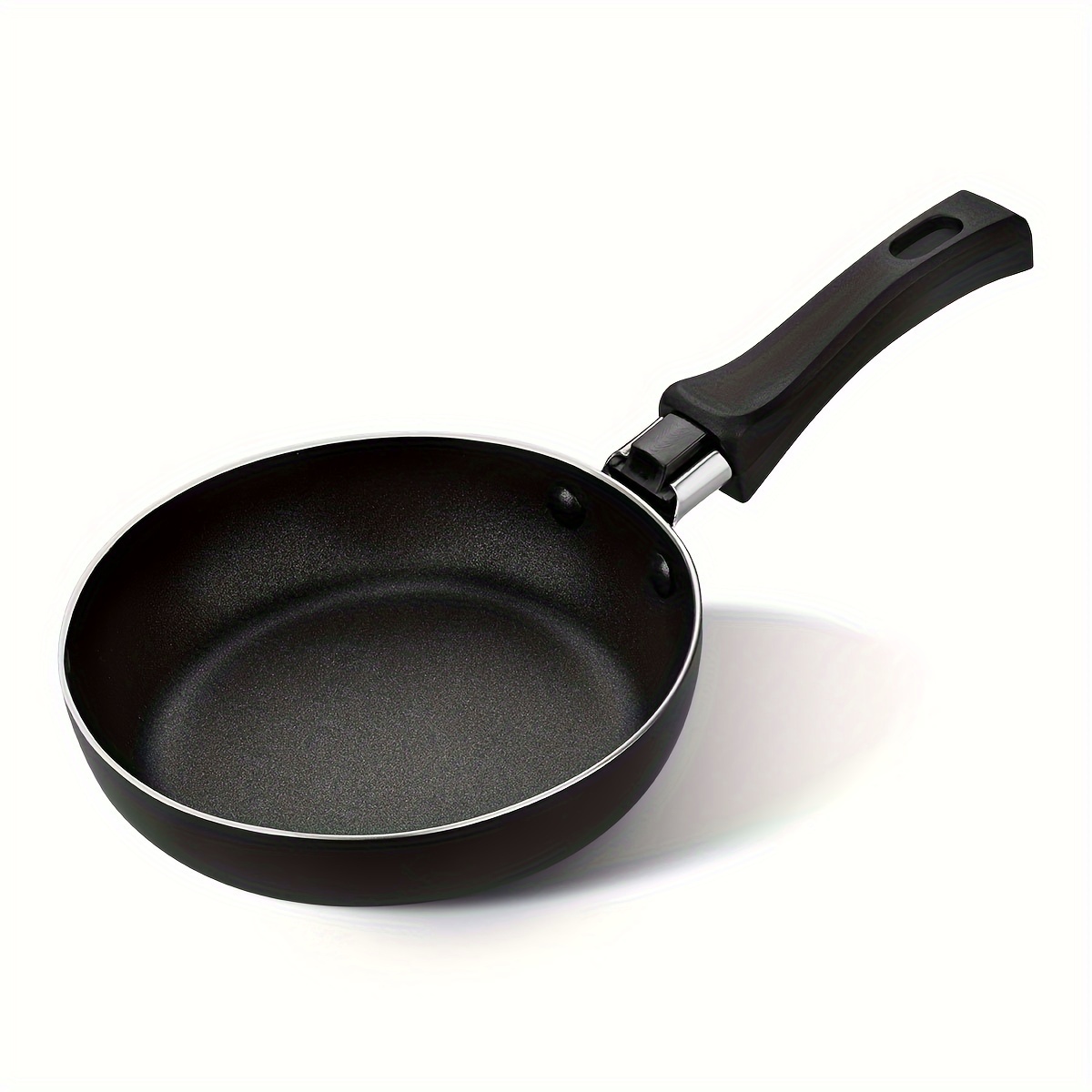 

1pc, Nonstick Aluminum Egg & Pancake Pan - 5.5in/14cm Diameter - Durable 5-layer Coating, Warp & Scratch Resistant, Easy To Clean Kitchen Cookware