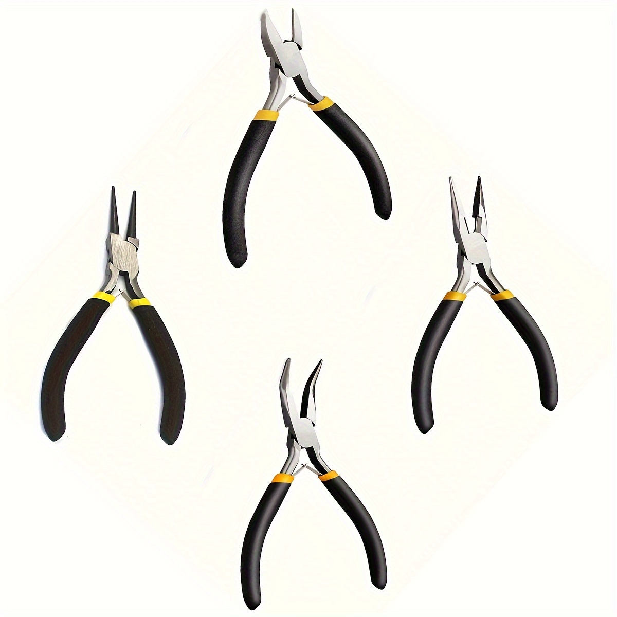 

1pc/3pcs/4pcs de pinces à poignée et , Nez rond, Nez courbé, Nez à aiguille, -fil, Outils multifonctionnels la de , la de , le filage de fil, les loisirs , de